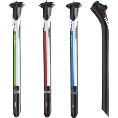 Ullicyc Miter Cut Style 3K Full Carbon Fiber Seat Post Colorful Sticker Bicycle Mtb/road Bike Seatpost 25mm Offset Bicycle Parts