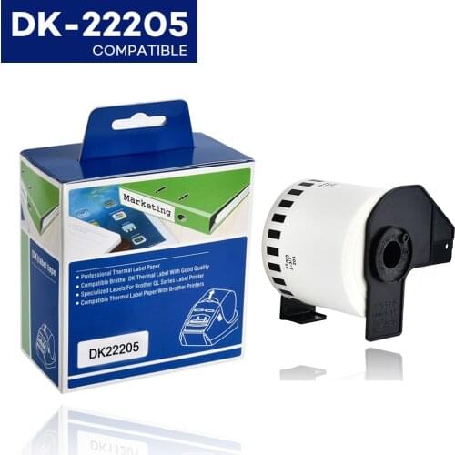 Yance DK-22205 Compatible Brother label maker machine Labels DK-22205 DK 2205 DK 205 Continuous Labels for QL570 QL700 printer