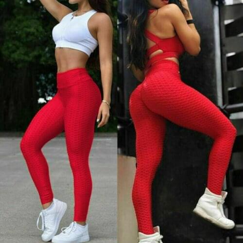Ladies Ruching Push Up Apparel Sports Fitness Scrunch Pants Sexy Leggings Solid Colors Are Versatile Comfortable 2020 Hot