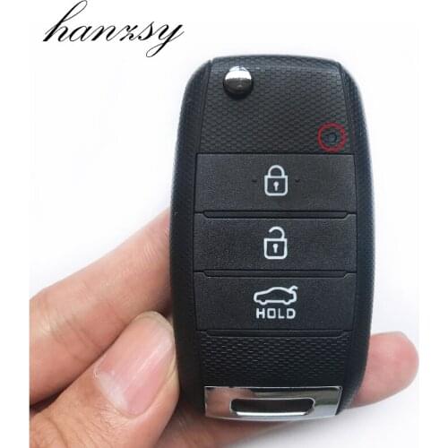 10Pcs 3/4 Buttons Car Key shell Fob For KIA K2 K5 Sorento Soul Carens Sportage Replacement Remote Key Case Cover Uncut blade