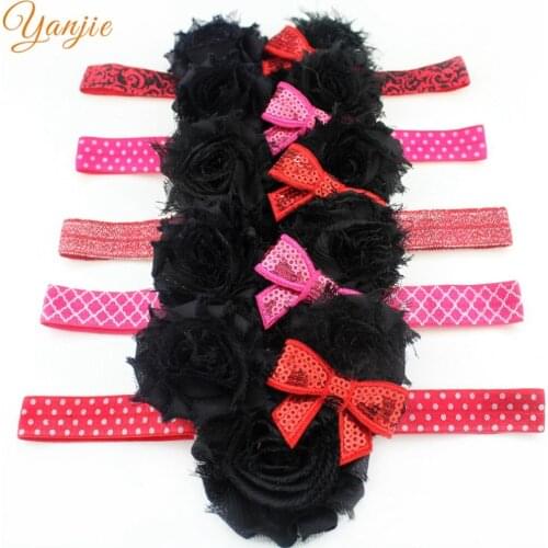 10pcs/lot 2020 Lovely Infantile Kid Girl Mouse Flores Elastic Headband Chic Kids Hair Accessories Headwrap Headwear