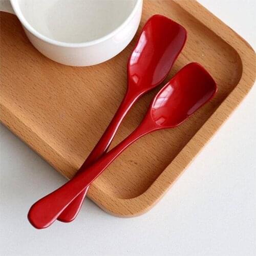 100pcs Sugar Salt Natural Wood Spoon Coffee Tea Condiment Flatware Scoop Kitchen Gadgets Home Living Cooking Tools NO270