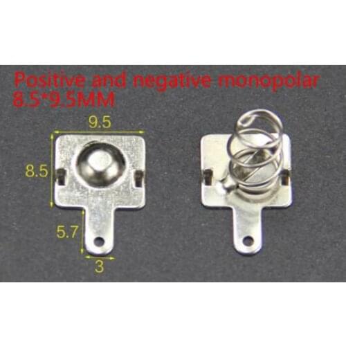 1000pcs AAA battery 7 8.5*9.5MM positive and negative single contact spring plate