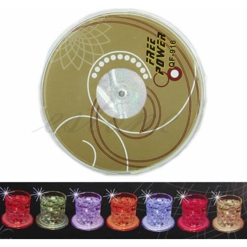 1X LED Coaster Color Change Light Up Drink Cup Mat Tableware Glow Bar Club Party Best seller New