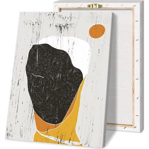 Abstract African Poster Wall Art Print Canvas Painting Posters and Prints Wall Pictures with Frame Girl Bedroom Decoration