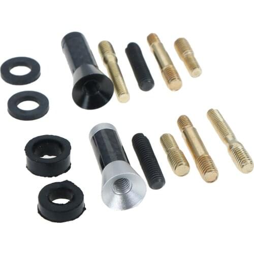 3.5cm Car Styling Roof Antenna Enhanced Signal Carbon Fiber Screw Metal Short Stubby Mast Antenna For Benz Mazda Honda