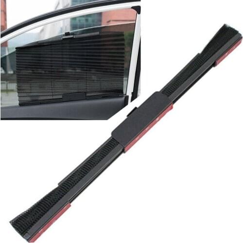 Car Foldable Side Window Windshield Sun Shade Curtain Valance Visor Black New