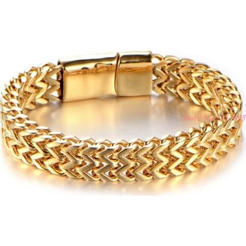 10mm Wide 19/21/23cm Length High Stainless Steel Men Magnetic Buckle Bracelet Valentines Day Gift For Men Dropship Free Shipping