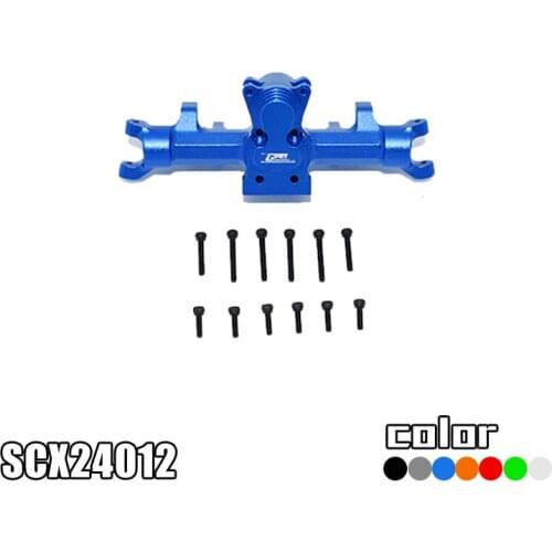 For AXIAL-1/24 4WD SCX24 DEADBOLT-AXI90081 aluminum alloy front gearbox SCX24012 AXI31609 RC car upgrade alloy parts front axle