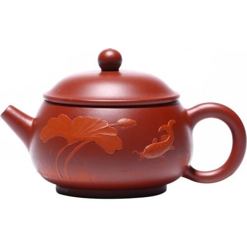 Yixing Handmade Purple Clay Pot, Original Mine Dahongpao Hand-painted Jade Bowl Pot,Zisha,Drinkware,Teaware,Suit for Green