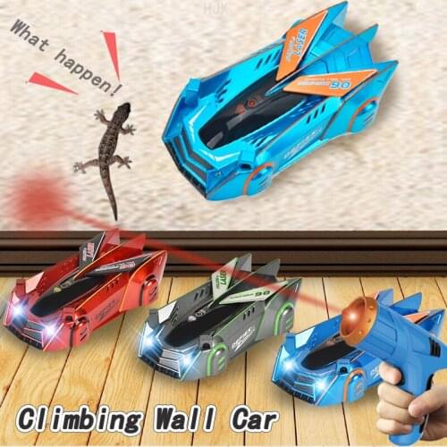 Cool Stuff Mini Wall Climbing RC Car Vehicle Funny Remote Control Stunt Cars Ceiling Electric Toys for Boys Kids Childrens Gift