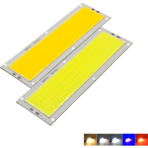 Huge Promotion 120*36mm COB LED Bulb 12V 10W 1000LM Light Emitting Diode Red Blue Warm Cool White LED Lamp for Home Car Lighting