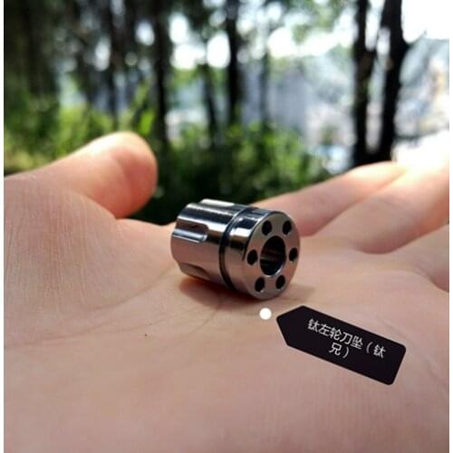 Mack Walker 1 Piece Titanium alloy Knife Pendant DIY EDC Knife Beads