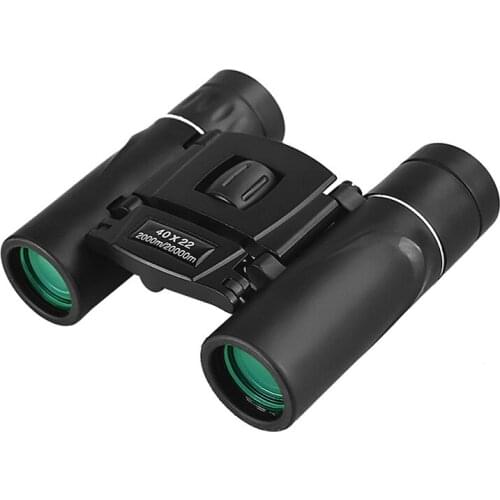 40x22 HD powerful binoculars 2000M remote folding miniature binoculars for hunting sports outdoor camping travel