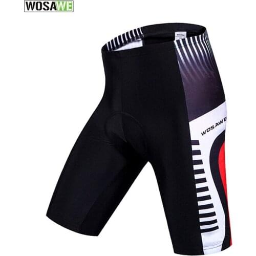 WOSAWE Mens Cycling Shorts 3D Gel Pad Bike/Bicycle Outdoor Sports Tights Riding Bicycle Ropa Ciclismo Bike MTB Shorts protect