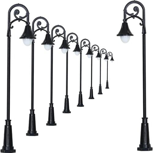 N Retro Garden Lamp Lanterns 12V led Lighting For Train Railway Railroad Scenery Landscape