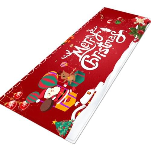 Floor Mat, Christmas 2021 New Fashion Floral Print Rectangle Carpet Footcloth Decorative Tools for Bedroom Living Room