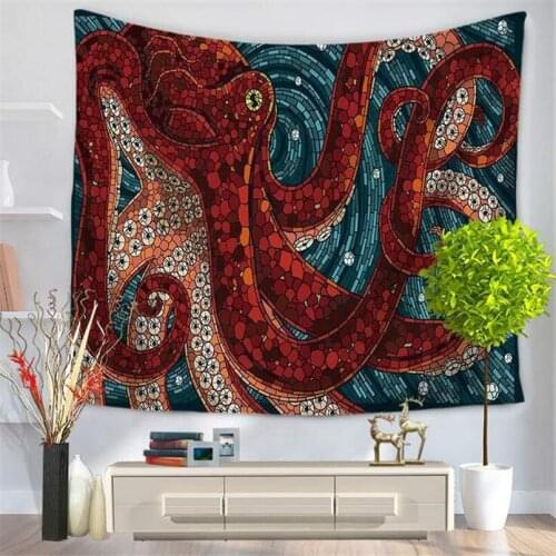 Wall hanging tapestry octopus printing yoga mat tablecloth bed sheet beach towel home decoration party supplies