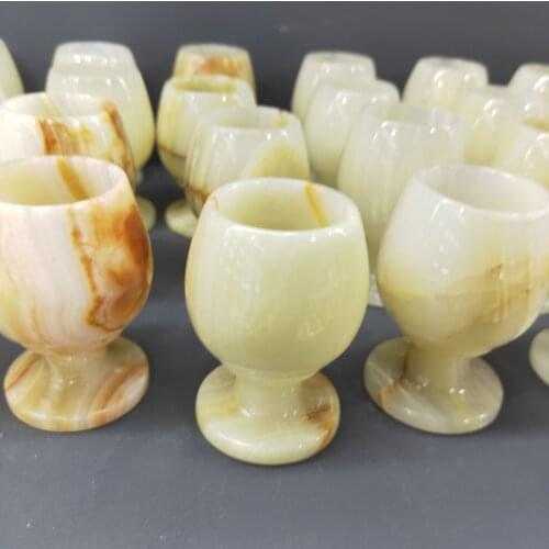 1pcs Natural Afghan jade cup home living room decoration art ornaments open chakras to restore spiritual power