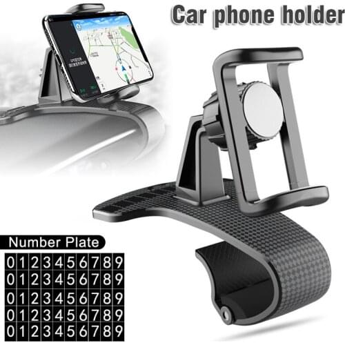 New Arrival 1pc 2 in 1 Dashboard Mobile Phone Holder Car Parking Phone Number Card Board