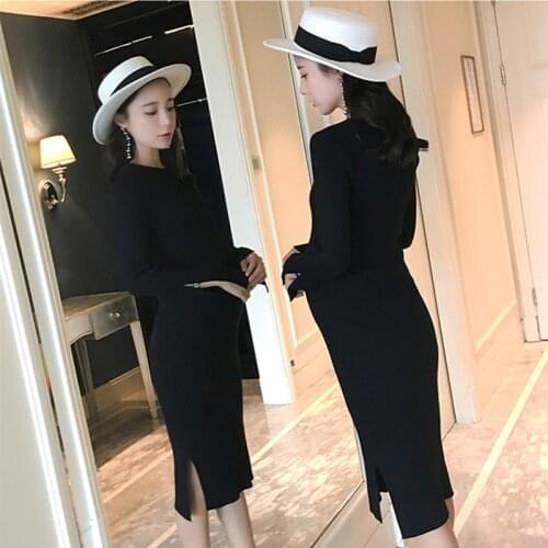 Pregnancy clothes winter dress thick sweaters maternity dress long sleeves maternity gown elegant maternity dresses