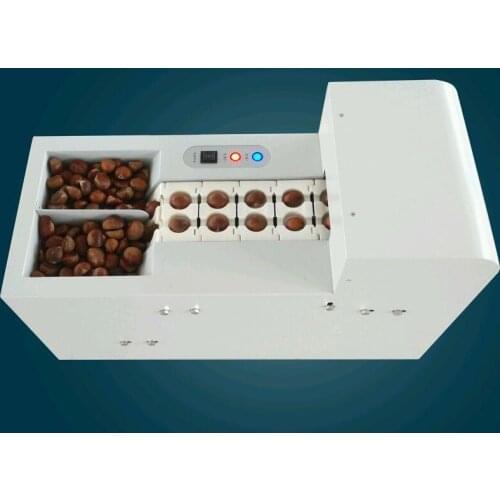 Professional Electric Chestnut shell opening machine hazelnut slitting machine opener,double Chain link chestnut cutting machine
