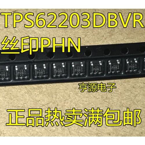 10 PCS TPS62203 TPS62203DBVR silk-screen PHN SOT23-5 step-down switching voltage stabilizer new