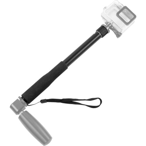 Selfie Stick 4 Sections Extension Pole Handle Grip Monopod 1/4 Screw for Insta360 Paranomic Camera for Gopro Xiaoyi Sport Camera