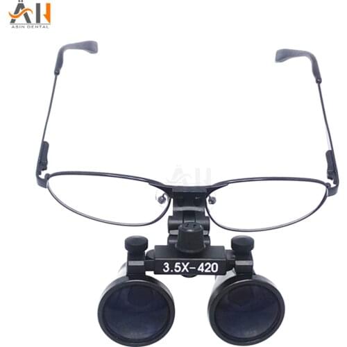Dental 3.5x Binocular Loupes Magnifying Surgical Glasses Optical 420mm