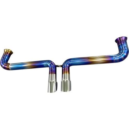 Factory own manufacturer high performance titanium tailpipe stright through exhaust pipe for Porsche 991 gt3RS