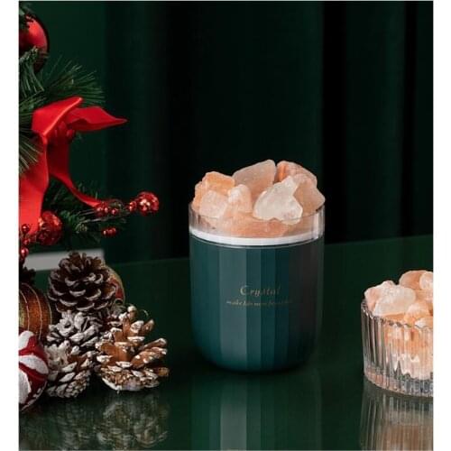 USB Humidifier Crystal Aromatherapy Wireless Aroma Essential Oil Diffuser Air Humidificador with Colorful Light Rechargeable