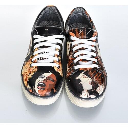 VOİCE OF JAZZ PATTERN SPECIAL DESIGN WOMEN SNEAKERS