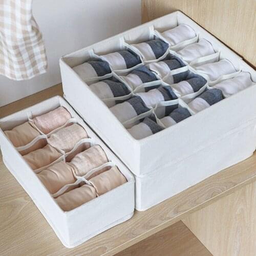Japanese-Style Underwear Storage Box Drawer Closet Organizer Panties Socks Multi-Compartment Storage Bag Bedroom Organizer