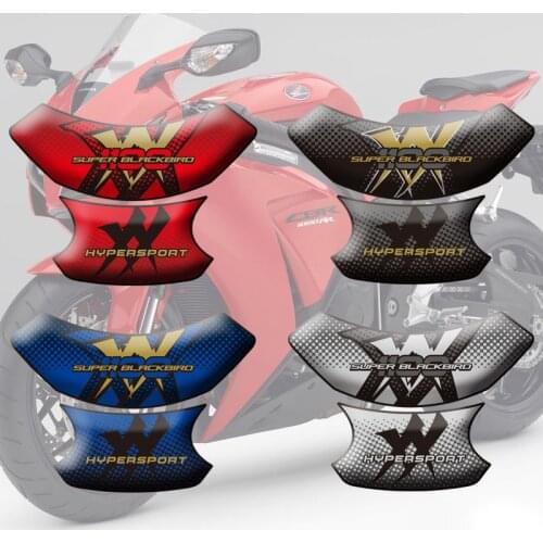 Motorcycle Tank Pad Protector Sticker Fish Bone Sticker 3D Tank Pad Protector Sticker For Honda CBR1100XX Blackbird 1996 - 2008