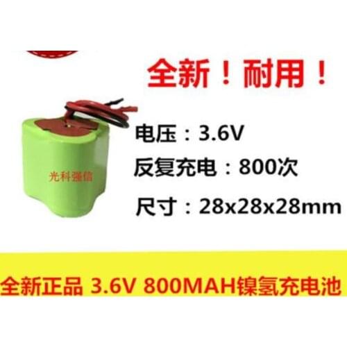 1PCS New authentic 3.6V 2/3AA 800MAH battery triangle NI-MH Ni MH rechargeable battery