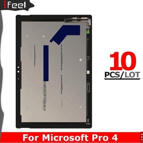 10PCS/Lot For MicroSoft Surface Pro 4 1724 LCD Display Touch Screen Digitizer Assembly Replacement For Microsoft Pro 4 Lcds