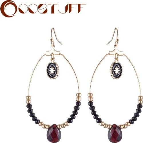 2020 Vintage Bead Hoop Earrings for Women Gold Color Jewelry Women Beautiful Suspension unicorn boucle orbellen Pendientes Gifts