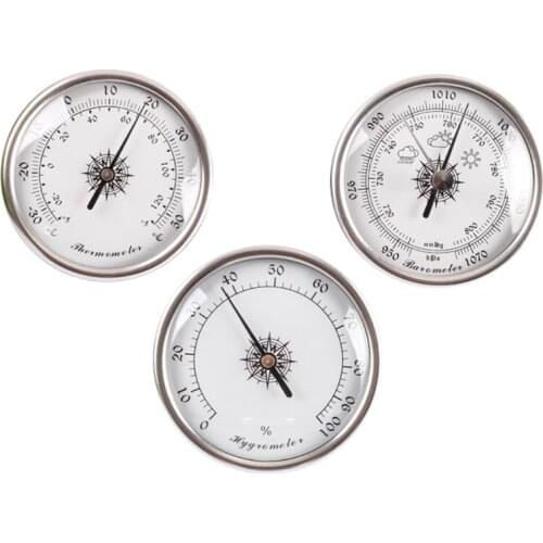 3 in 1 Thermometer Hygrometer Barometer Wall Hanging Air Pressure Gauge Meter Weather Forecast Indoor Outdoor