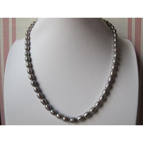 8-9mm Mixed Color Freshwater Potato Pearl 925 Sterling Silver Necklace 63