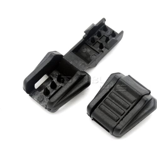 50pcs/lot Black Plastic Zipper Pull Strap Cord Ends For Paracord & Cord Tether Tip Cord Lock