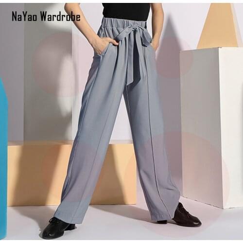 2021 New G6019 Kids Latin Dance Pants Male Professional Belt Design Boy Latin Dance Trousers for Ballroom Performamnce