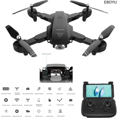 EBOYU L103 WiFi FPV RC Drone 4K/1080P Wide Angle Dual Cameras Optical Flow Altitude Hold RC Quadcopter Drone -22min Flight Time