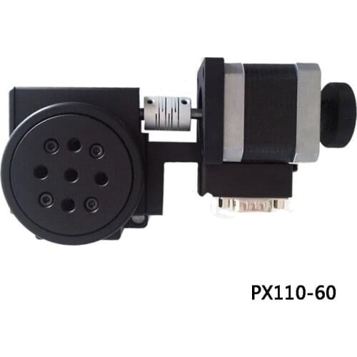 PX110-60 electric rotating machine optical rotating platform electric rotating platform 60mm bearing scale