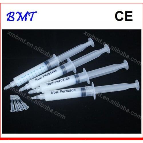 10 Pcs/lot 10ml Non Peroxide Teeth Whitening Gel Free Zero Peroxide Bleaching Syringe Gel EU Market