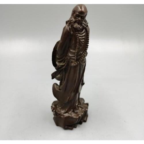 Chinese old Bronze statue of Pure copper Brass Bodhidharma