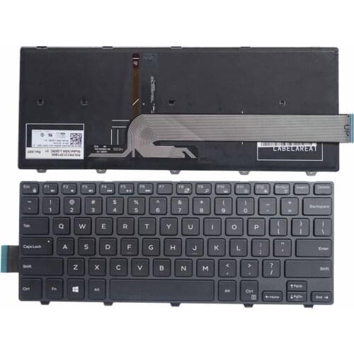 GZEELE English New Laptop Keyboard for DELL Vostro 14 5459 backlit backlight