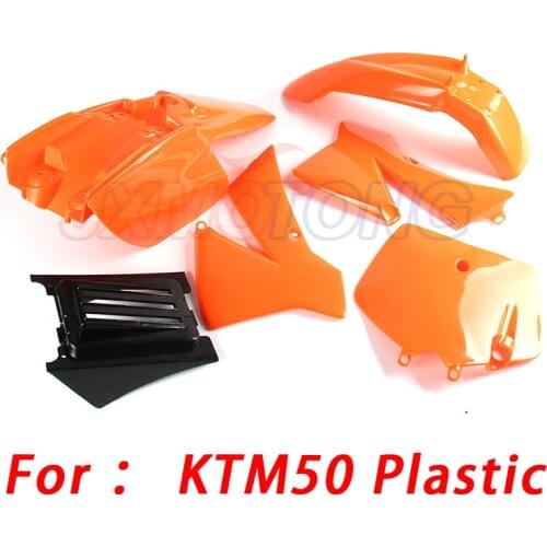Plastic Cover Fender Kit For KTM SX 50CC 50 50SX ORANGE Black White Red For KTM50 SENIOR JUNIOR JR SR Small Dirt Pit Bike