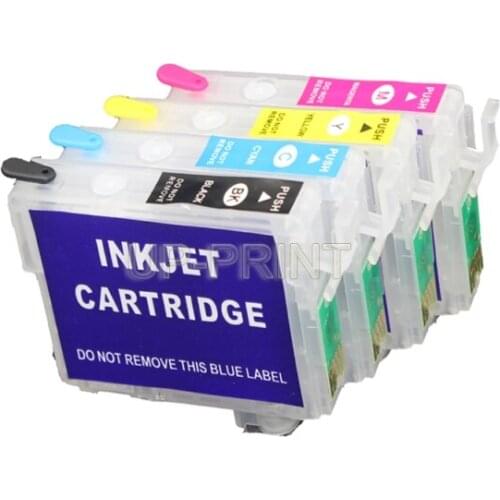 UP 1set T0921 T0922 T0923 T0924 Refillable Ink Cartridge With Auto Reset Chip compatible For Epson Stylus C91 CX4300 Printer 92n