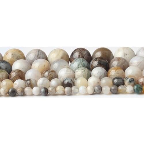 LanLi 4 6 8 10 12mm Fashion natural Jewelry colorful Crazy agates stone loose beads DIY men and women bracelet necklace make