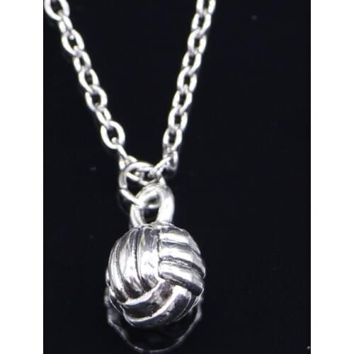 New Fashion Necklace 10mm 3d volleyball Pendants Short Long Women Men Colar Gift Jewelry Choker